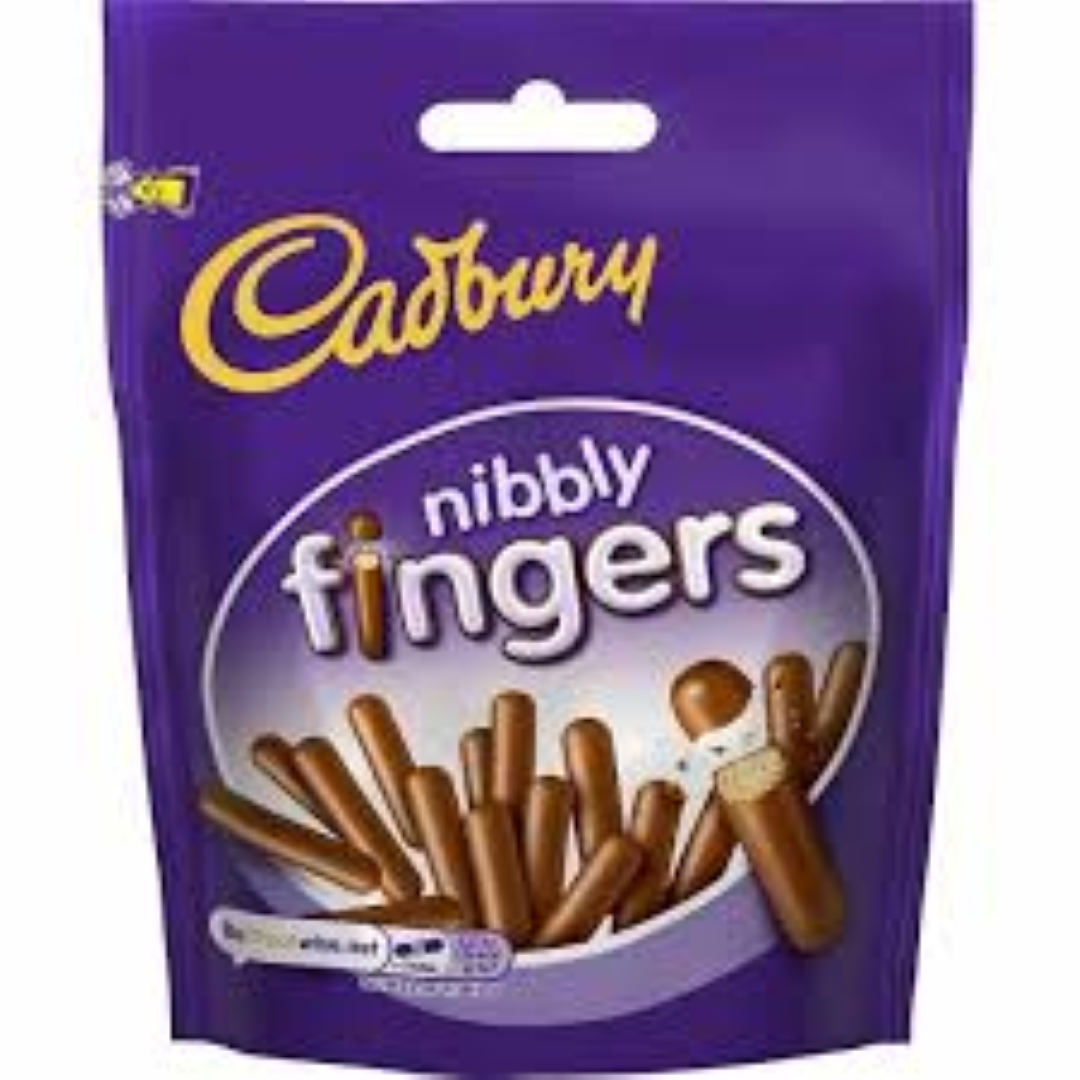 CADBURY NIBBLY FINGERS 125G 
